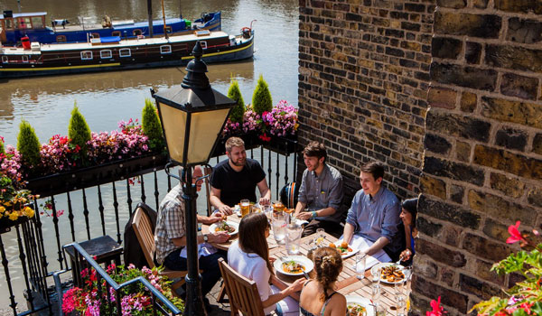 Riverside pubs in London